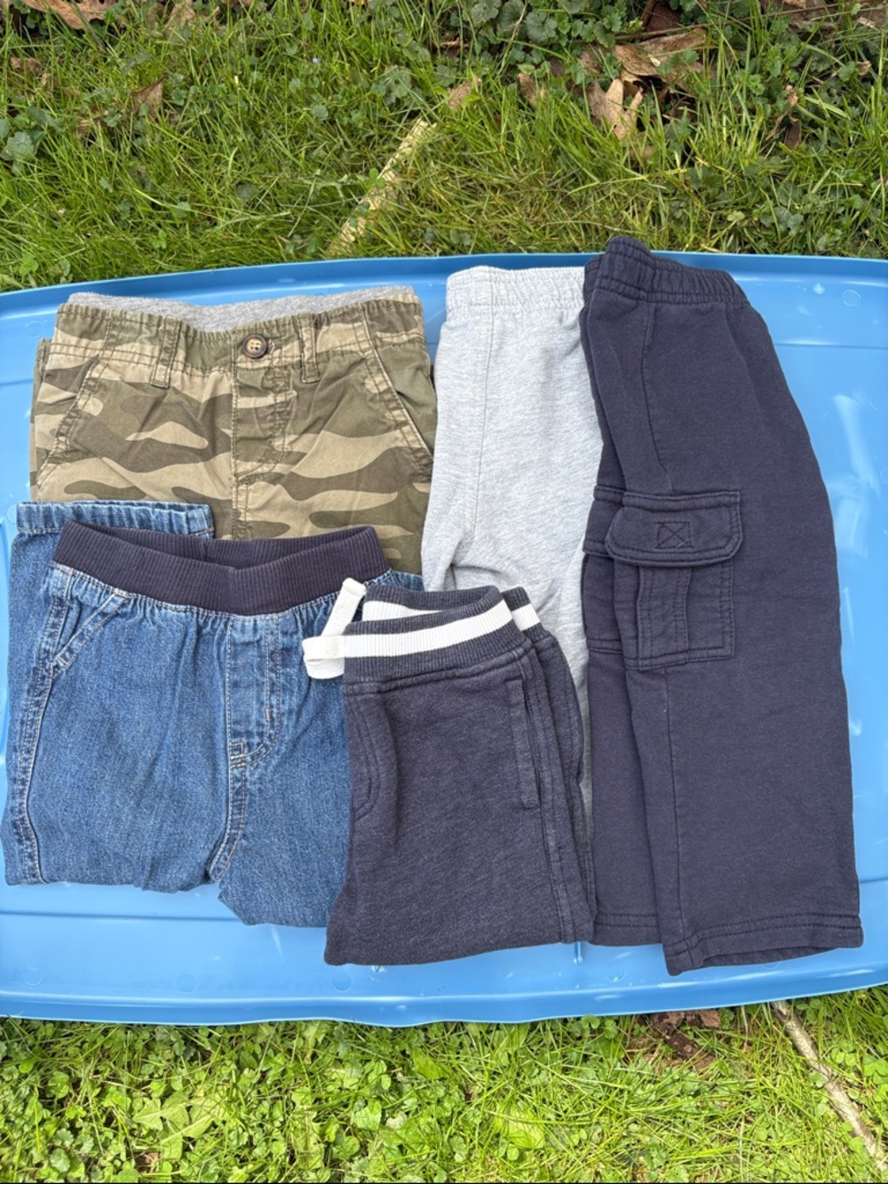 Kids Navy, Gray, Camo & Denim Bottoms Pack